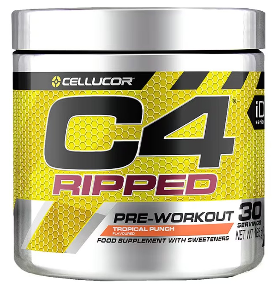 C4 Ripped Pre-Workout Raspberry Lemonade 165g 30 servings - Supplements4Healthcellucor