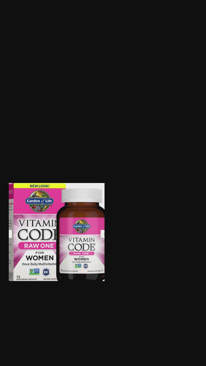 Garden of Life Vitamin Code Raw One for Women, Once Daily Multivitamin for Women - 75 Capsules