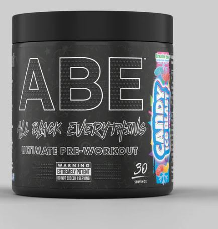 Applied Nutrition ABE Pre Workout - All Black Everything Pre Workout Powder, Energy & Physical Performance with Citrulline, Creatine, Beta Alanine (315g - 30 Servings) (Candy Ice Blast) - Supplements4HealthApplied Nutrition