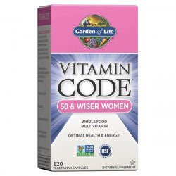 Garden of Life 50 Wiser Women 120 caps - SUPPLEMENTS4HEALTHGarden of Life