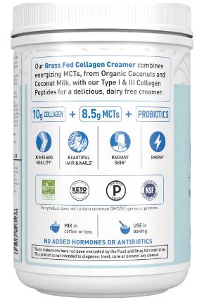Garden of Life Grass fed collagen creamer Creamy Vanilla 342 grams - Supplements4HealthGarden of Life