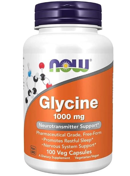 Now Foods Glycine 1000mg 100 Veg Capsules - SUPPLEMENTS4HEALTHNow Foods